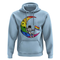 Rainbow Astronaut On The Moon LGBT Hoodie Spaceman Pride Month
