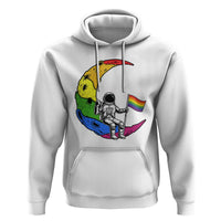 Rainbow Astronaut On The Moon LGBT Hoodie Spaceman Pride Month