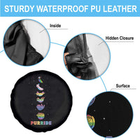 Purride Rainbow Cat Moon Cycles Spare Tire Cover LGBQT Pride Feline Space