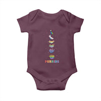 Purride Rainbow Cat Moon Cycles Baby Onesie LGBQT Pride Feline Space