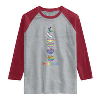Purride Rainbow Cat Moon Cycles Raglan Shirt LGBQT Pride Feline Space