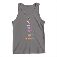 Purride Rainbow Cat Moon Cycles Tank Top LGBQT Pride Feline Space