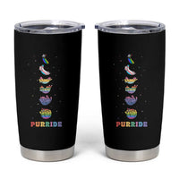 Purride Rainbow Cat Moon Cycles Tumbler Cup LGBQT Pride Feline Space