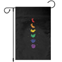 Funny Purride Cats In Space Rainbow Garden Flag LGBQT Pride Feline Space
