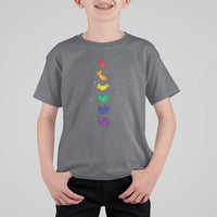 Funny Purride Cats In Space Rainbow T Shirt For Kid LGBQT Pride Feline Space