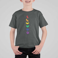 Funny Purride Cats In Space Rainbow T Shirt For Kid LGBQT Pride Feline Space
