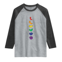 Funny Purride Cats In Space Rainbow Raglan Shirt LGBQT Pride Feline Space