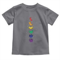 Funny Purride Cats In Space Rainbow Toddler T Shirt LGBQT Pride Feline Space
