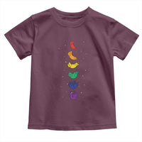 Funny Purride Cats In Space Rainbow Toddler T Shirt LGBQT Pride Feline Space