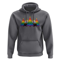Christmas Rainbow Tree LGBTQ Support Hoodie Holiday Pride Gift