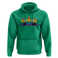 Christmas Rainbow Tree LGBTQ Support Hoodie Holiday Pride Gift