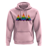 Christmas Rainbow Tree LGBTQ Support Hoodie Holiday Pride Gift