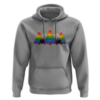 Christmas Rainbow Tree LGBTQ Support Hoodie Holiday Pride Gift