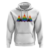 Christmas Rainbow Tree LGBTQ Support Hoodie Holiday Pride Gift
