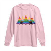 Christmas Rainbow Tree LGBTQ Support Long Sleeve Shirt Holiday Pride Gift