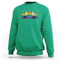 Christmas Rainbow Tree LGBTQ Support Sweatshirt Holiday Pride Gift