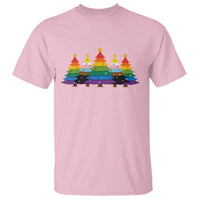 Christmas Rainbow Tree LGBTQ Support T Shirt Holiday Pride Gift
