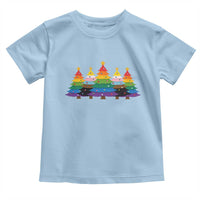 Christmas Rainbow Tree LGBTQ Support Toddler T Shirt Holiday Pride Gift