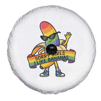 Sorry Girls I Like Bananas Spare Tire Cover Funny LGBTQ Graphic
