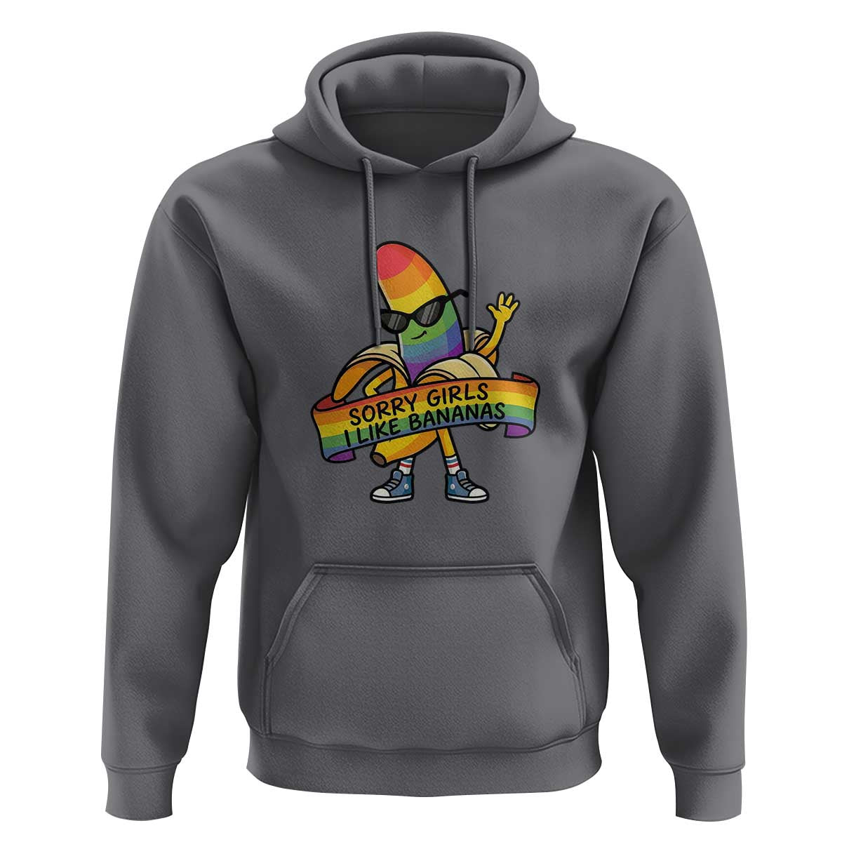 Sorry Girls I Like Bananas Hoodie Funny LGBTQ Graphic