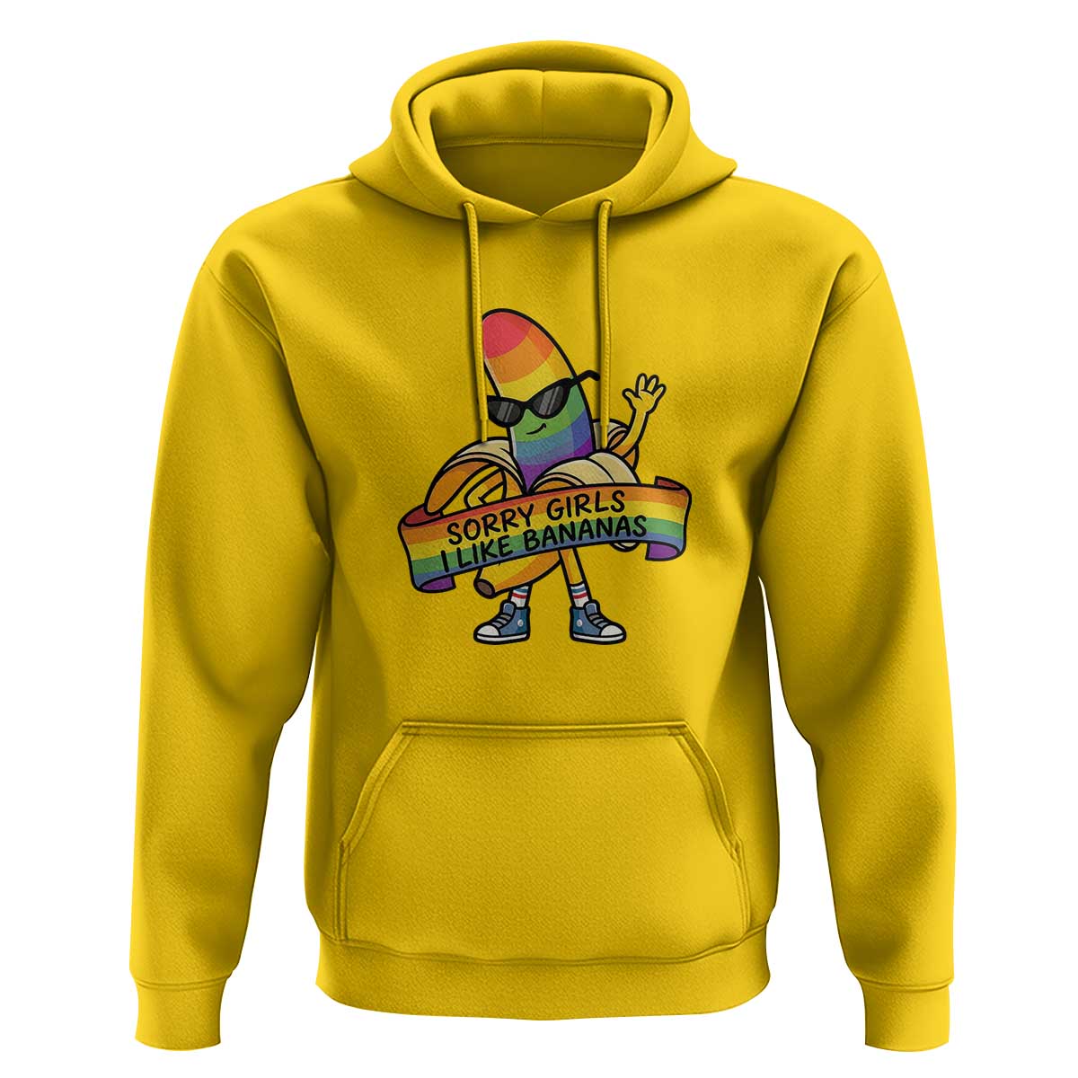 Sorry Girls I Like Bananas Hoodie Funny LGBTQ Graphic