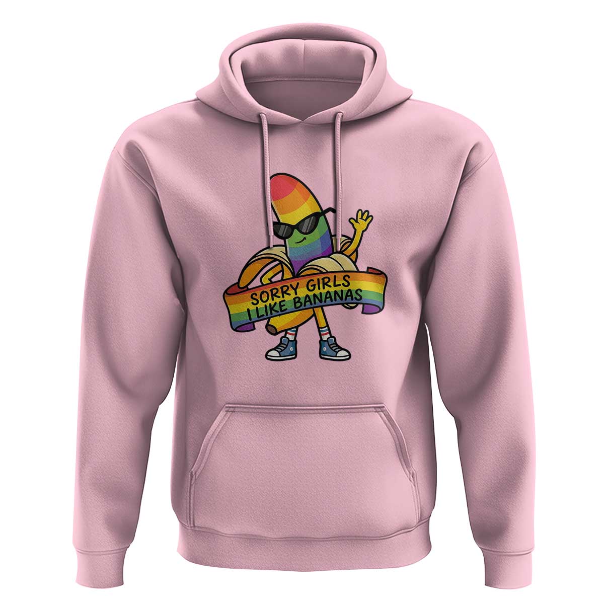 Sorry Girls I Like Bananas Hoodie Funny LGBTQ Graphic