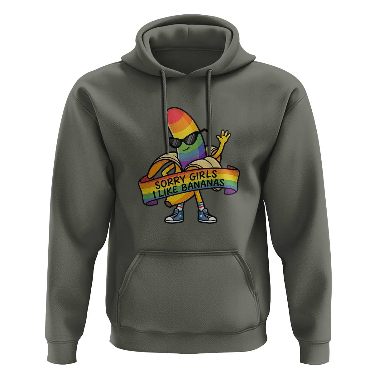 Sorry Girls I Like Bananas Hoodie Funny LGBTQ Graphic
