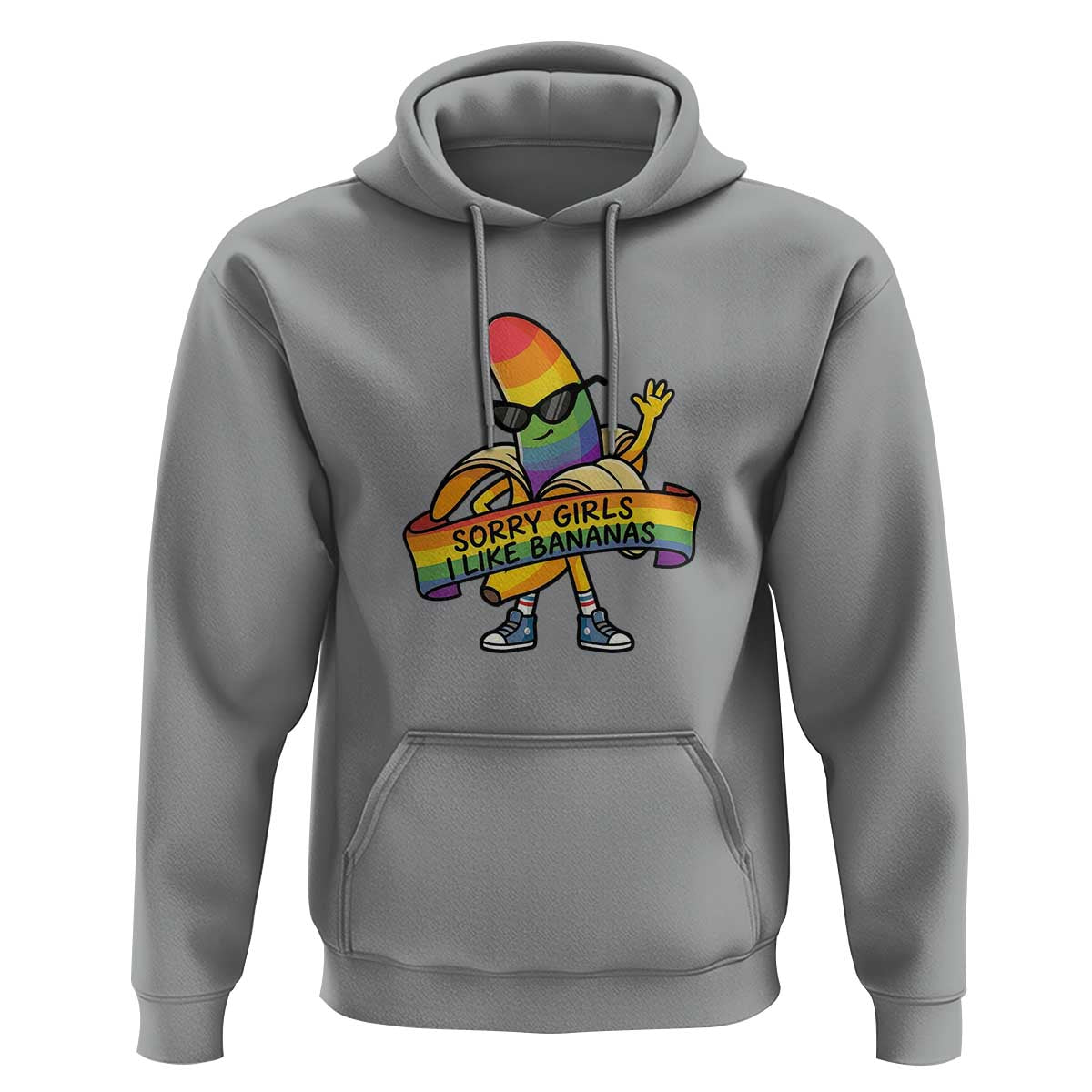 Sorry Girls I Like Bananas Hoodie Funny LGBTQ Graphic