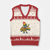 Sorry Girls I Like Bananas V-Neck Knit Sweater Vest Funny LGBTQ Graphic