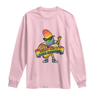 Sorry Girls I Like Bananas Long Sleeve Shirt Funny LGBTQ Graphic