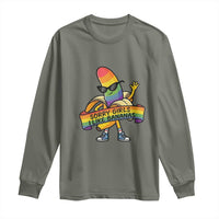 Sorry Girls I Like Bananas Long Sleeve Shirt Funny LGBTQ Graphic