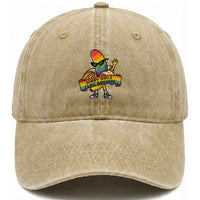 Sorry Girls I Like Bananas Washed Cotton Baseball Cap Funny LGBTQ Graphic
