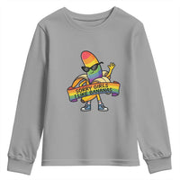 Sorry Girls I Like Bananas Youth Sweatshirt Funny LGBTQ Graphic