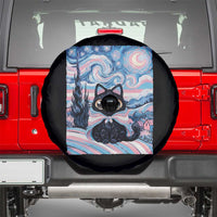 Funny Transgender Cat Starry Night Spare Tire Cover LGBTQ Pride Support Gift