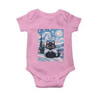 Funny Transgender Cat Starry Night Baby Onesie LGBTQ Pride Support Gift