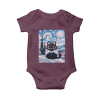 Funny Transgender Cat Starry Night Baby Onesie LGBTQ Pride Support Gift