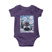 Funny Transgender Cat Starry Night Baby Onesie LGBTQ Pride Support Gift