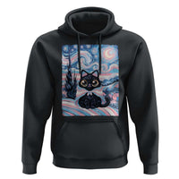 Funny Transgender Cat Starry Night Hoodie LGBTQ Pride Support Gift
