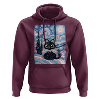 Funny Transgender Cat Starry Night Hoodie LGBTQ Pride Support Gift