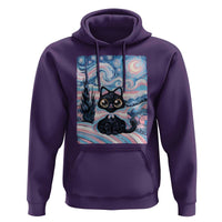 Funny Transgender Cat Starry Night Hoodie LGBTQ Pride Support Gift