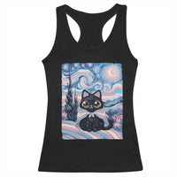 Funny Transgender Cat Starry Night Racerback Tank Top LGBTQ Pride Support Gift