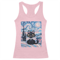 Funny Transgender Cat Starry Night Racerback Tank Top LGBTQ Pride Support Gift