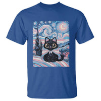 Funny Transgender Cat Starry Night T Shirt LGBTQ Pride Support Gift