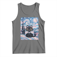 Funny Transgender Cat Starry Night Tank Top LGBTQ Pride Support Gift