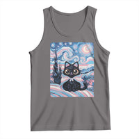 Funny Transgender Cat Starry Night Tank Top LGBTQ Pride Support Gift