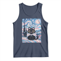 Funny Transgender Cat Starry Night Tank Top LGBTQ Pride Support Gift