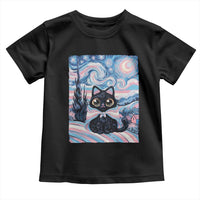 Funny Transgender Cat Starry Night Toddler T Shirt LGBTQ Pride Support Gift
