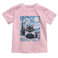 Funny Transgender Cat Starry Night Toddler T Shirt LGBTQ Pride Support Gift