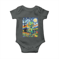 Funny Rainbow Starry Night Robot Pride Baby Onesie LGBTQ Geeky Gift