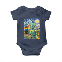 Funny Rainbow Starry Night Robot Pride Baby Onesie LGBTQ Geeky Gift